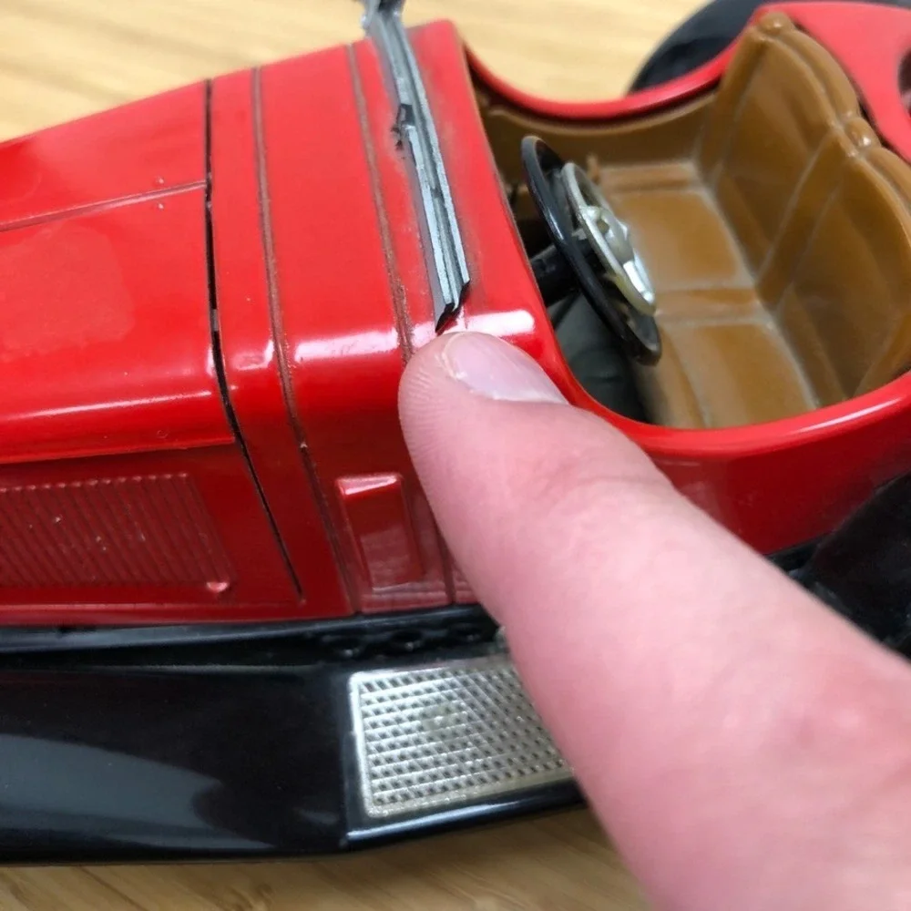 Burago Mercedes-Benz SSK 1928 Diecast Car Red Black 1/18 Scale Italy Vintage
